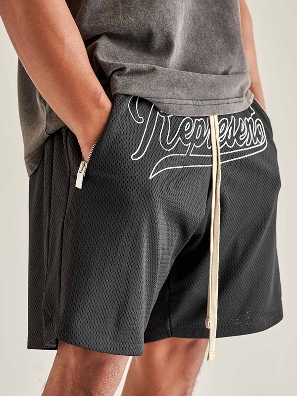 Atmungsaktive Mesh-Trainingsshorts für Herren-1