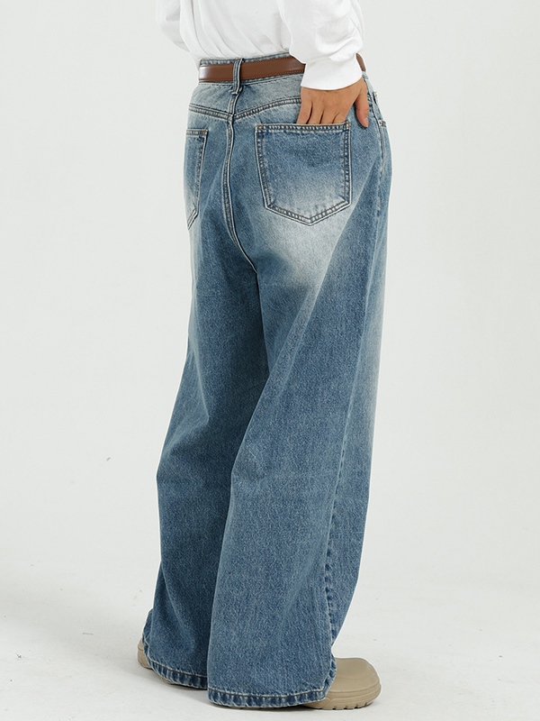 Herren-Jeans im Grind-Design in Weiß-1