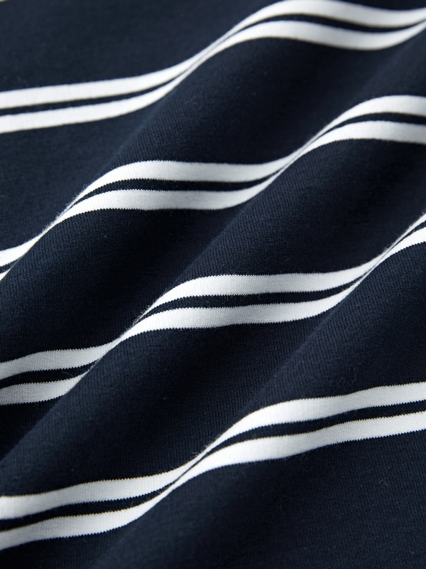 Langärmliges Pull-Over-T-Shirt für Herren mit Streifenmuster-5