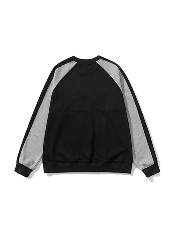 Raglan-Sweatshirt mit Buchstabenstickerei für Herren-1