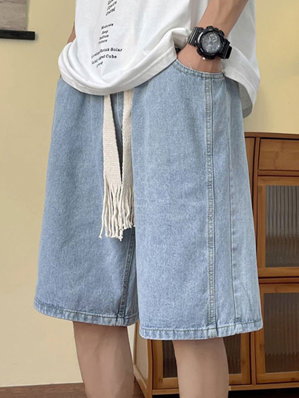Street-Jeansshorts mit Tunnelzug für Herren-1