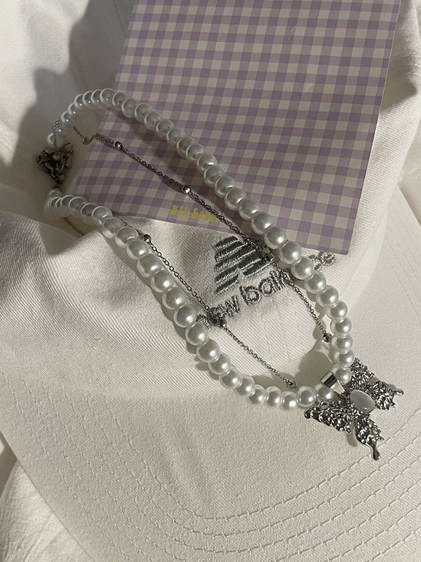 Mondschein-Schmetterlings-Süßwasser-Perlenkette-4