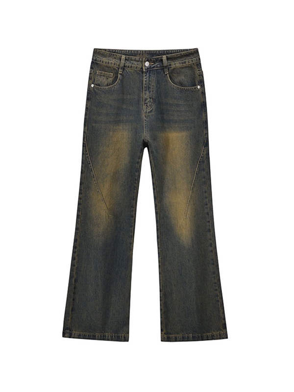 Herren-Jeans im Vintage-Stil mit Distressed-Splice-Motiv-5
