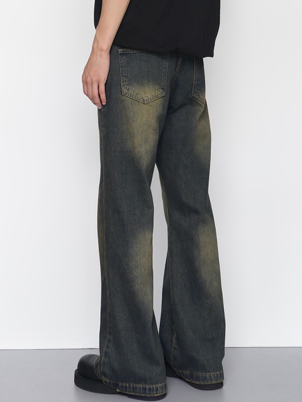 Herren-Jeans im Vintage-Stil mit Distressed-Splice-Motiv-4