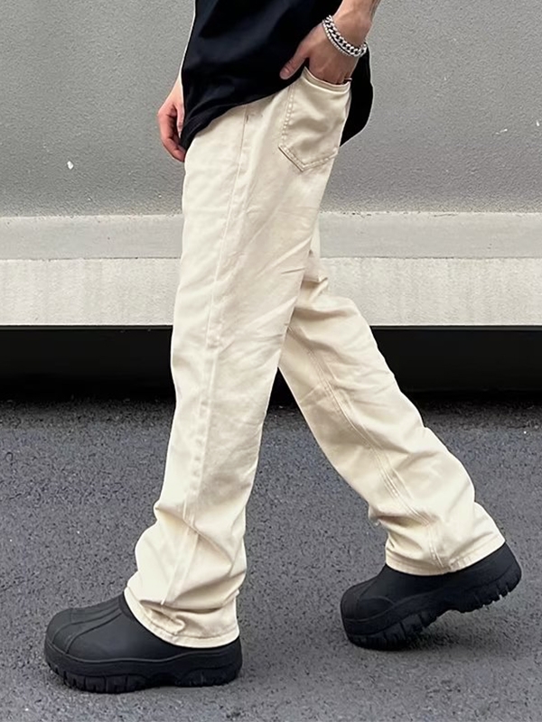 Weite, lockere Jeans in Vintage-Waschung für Herren-3