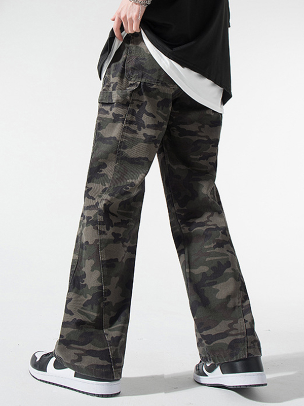 Camouflage-Design ist eine lockere Nischenjeans-3