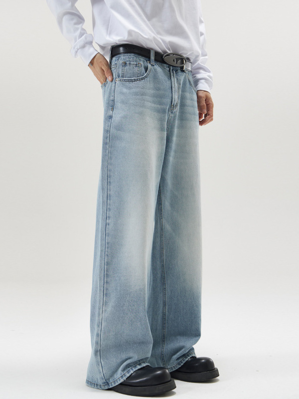 A-Typ Gerade Lockere Lockere Jeans-1