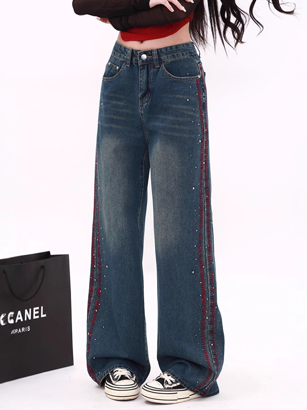 Heavy Industry – Boyfriendjeans mit Hot Drilling-Muster-2