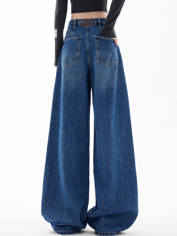 Boyfriendjeans im American Retro-Stil mit weitem Bein-3