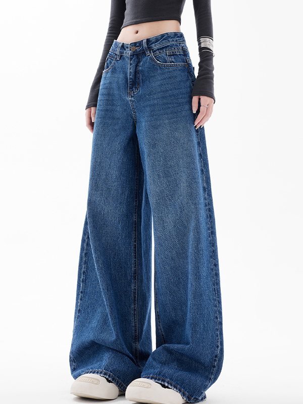 Boyfriendjeans im American Retro-Stil mit weitem Bein-2