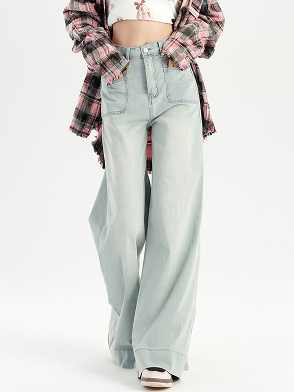 Elastische, lockere, schlankmachende Boyfriendjeans im Micro-Flare-Stil-3