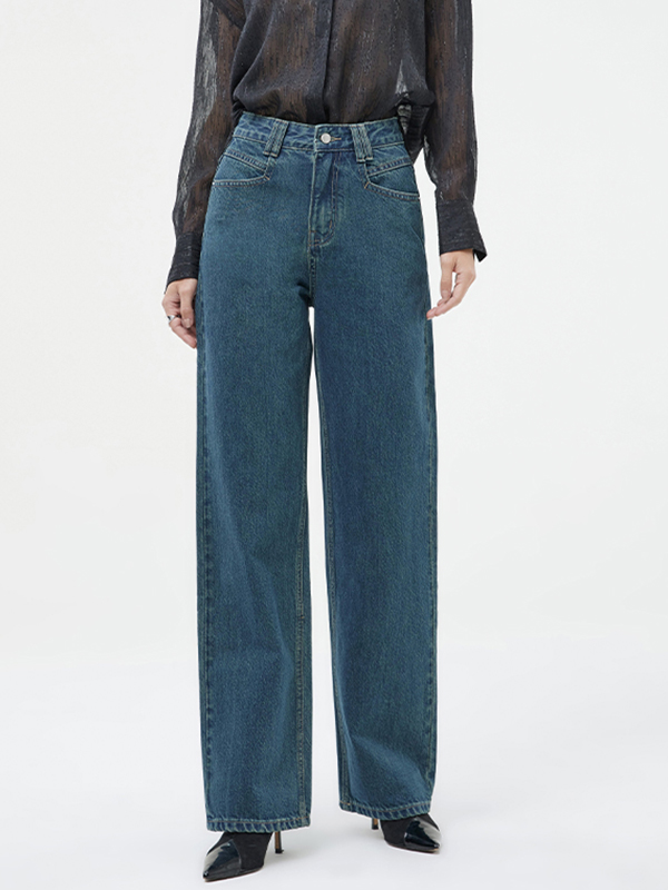 Lockere, weit geschnittene, modische und vielseitige Boyfriendjeans-2