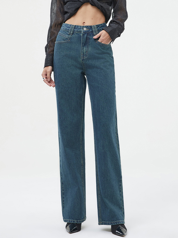 Lockere, weit geschnittene, modische und vielseitige Boyfriendjeans-5