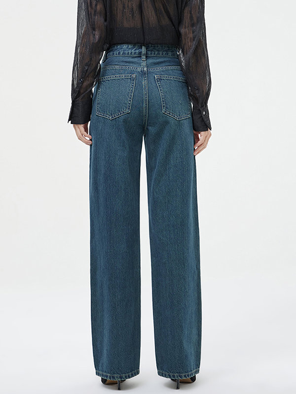 Lockere, weit geschnittene, modische und vielseitige Boyfriendjeans-1