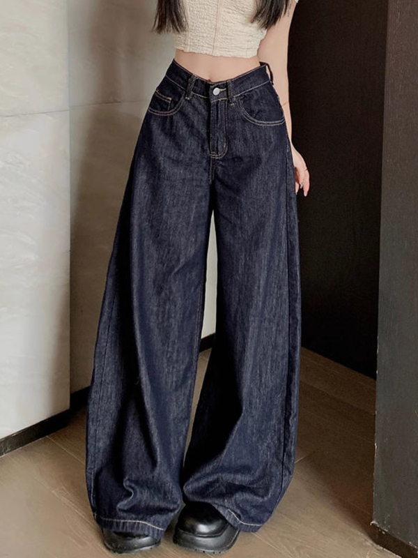 Boyfriendjeans im Vintage-Look mit weitem Bein-2