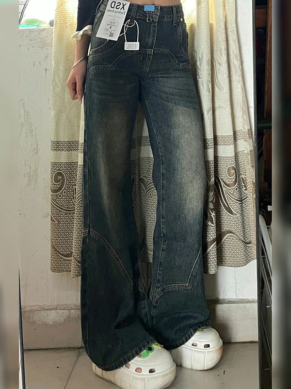Design Sense Niche – Lockere Schlagjeans-3