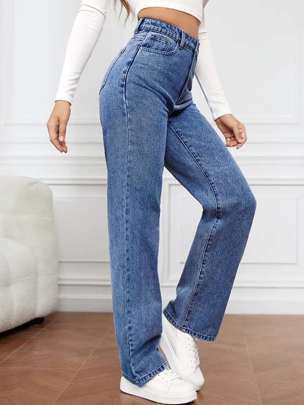 Modische, vielseitige, gerade geschnittene Boyfriendjeans-1