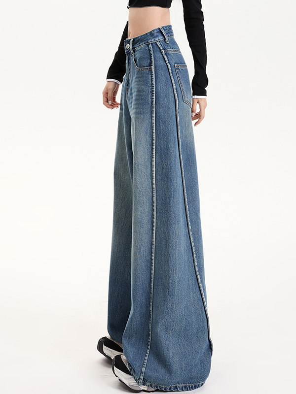 Lockere Boyfriendjeans aus Tencel mit weitem Bein-2