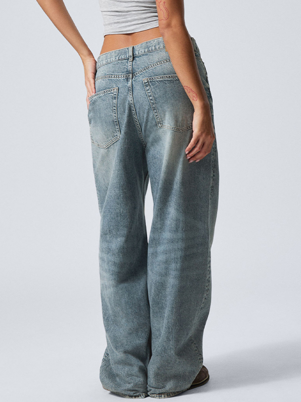 Lockere Boyfriendjeans mit Baggy-Bein-1