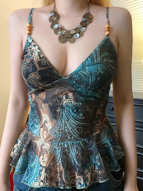 Camisole-Oberteil mit American Vintage-Print-2