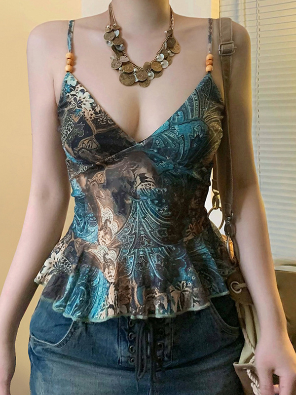 Camisole-Oberteil mit American Vintage-Print-4