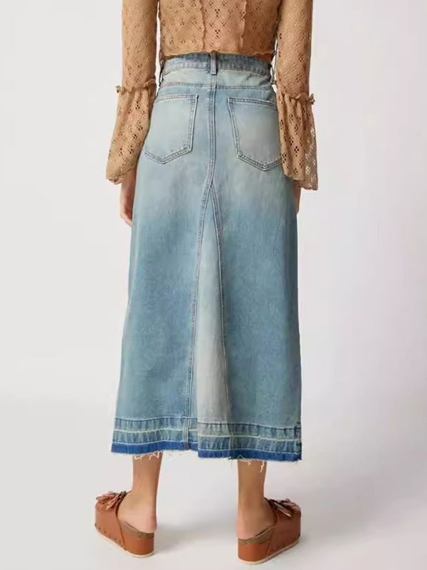Vintage Slim Fit Maxirock-2