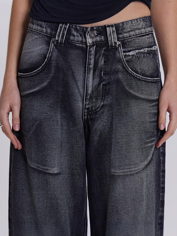 Boyfriendjeans mit Flügel-Print und Farbverlauf-2