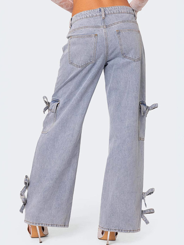 Robuste Boyfriendjeans mit Fliege-4