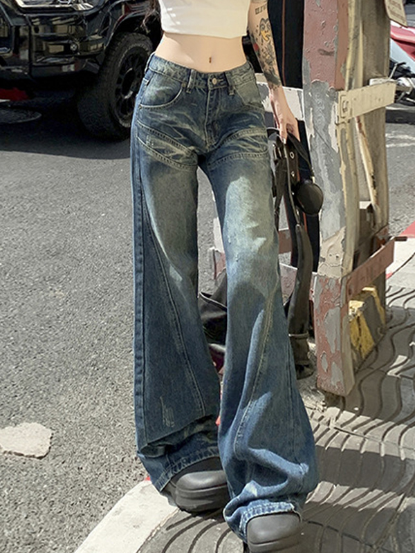American Hottie – Gerade Schlagjeans-5