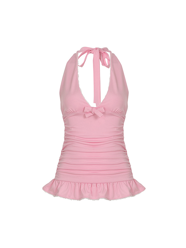 Pure Desire – Schmales Neckholder-Top mit tiefem V-Ausschnitt-4