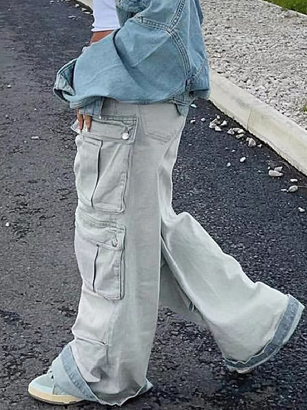 Cargojeans mit mehreren Taschen zum Wischen-3