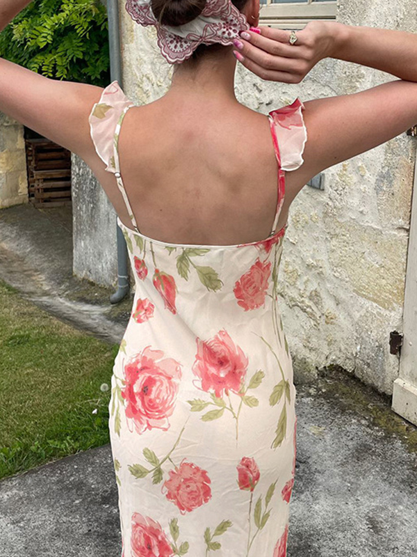 Maxikleid im Resort-Stil mit Blumenmuster-2