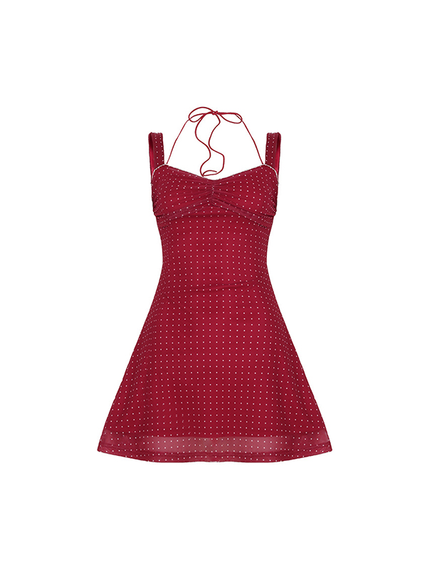 Minikleid im französischen Vintage-Urlaubsstil-4