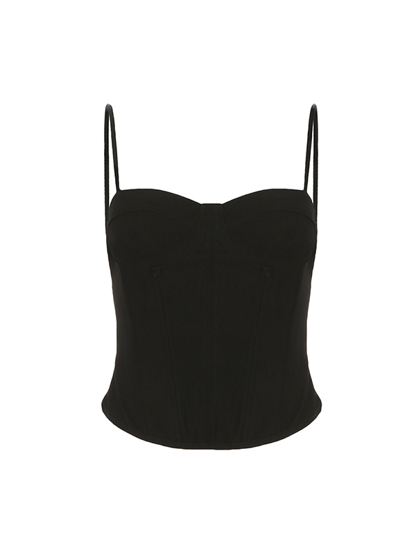 Schlankmachendes Cami-Top mit Fischgräten-Bund-4
