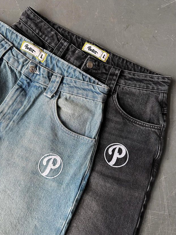 Boyfriendjeans mit Vintage-Stickerei-2