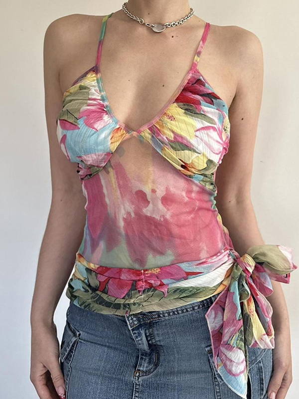 Cami-Top mit farbenfrohem abstraktem Print-3