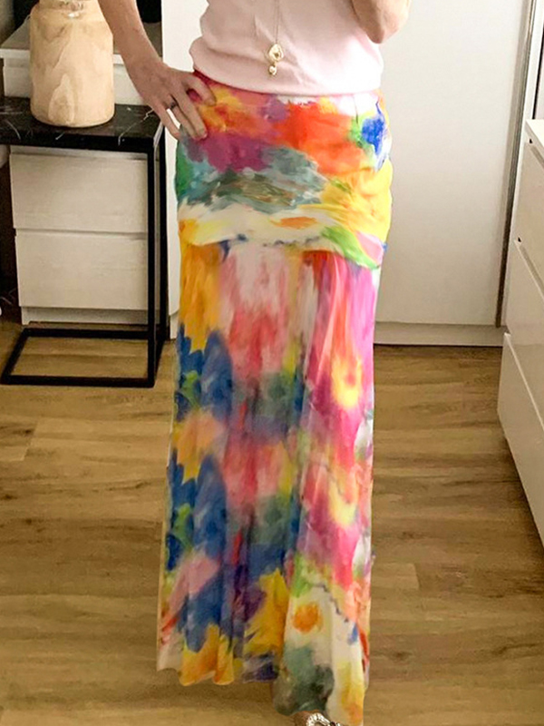 Maxirock im Retro-Stil-2