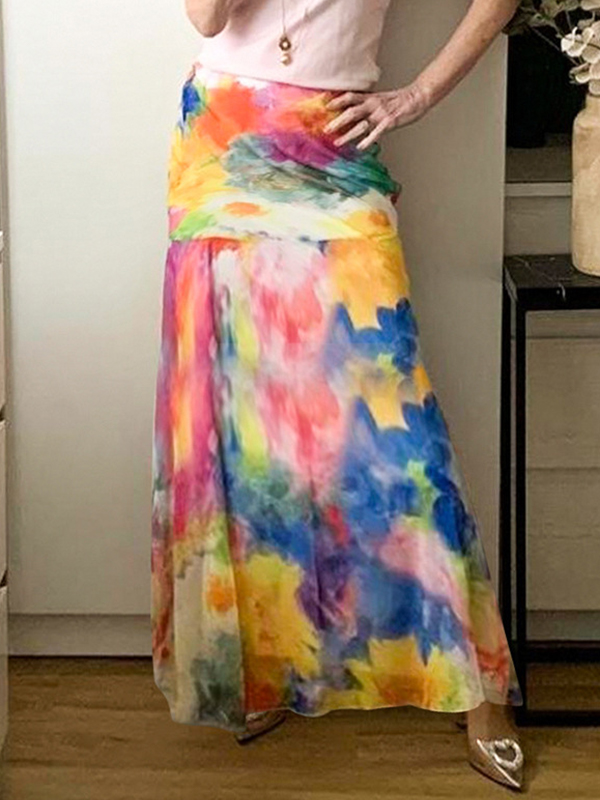 Maxirock im Retro-Stil-3