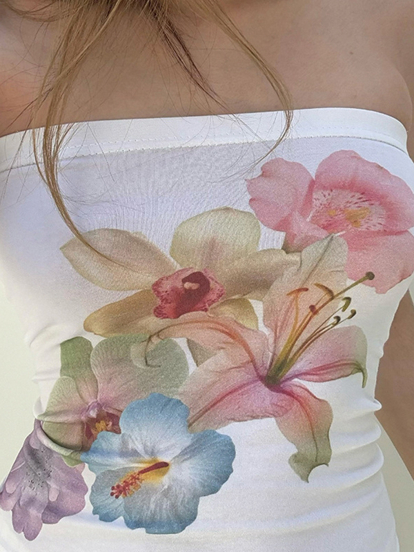 Pure Desire – Bandeau-Top mit Blumendruck-1