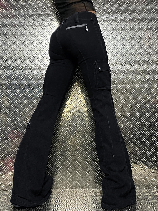Street Dark Schlagjeans im Biker-Stil-3