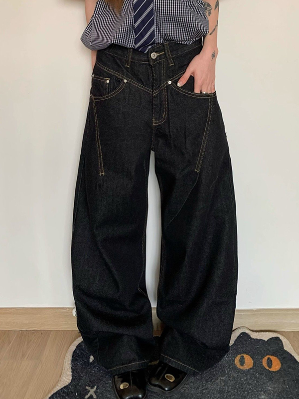 Retro Structure Original Boyfriendjeans aus Rindsleder-2