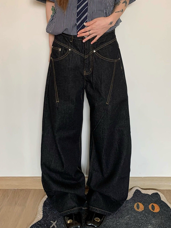 Retro Structure Original Boyfriendjeans aus Rindsleder-1