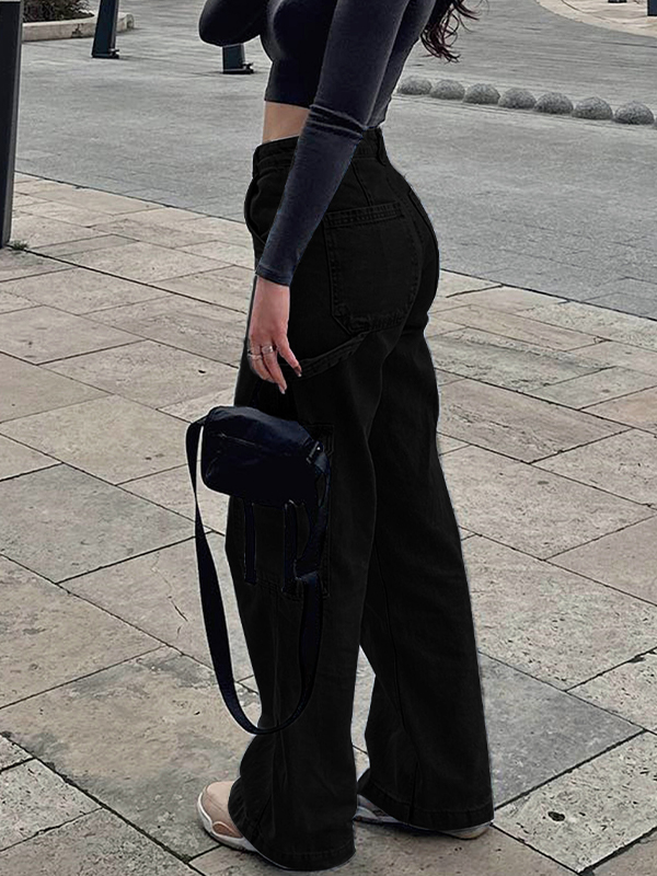 Cargojeans mit mehreren Taschen-1