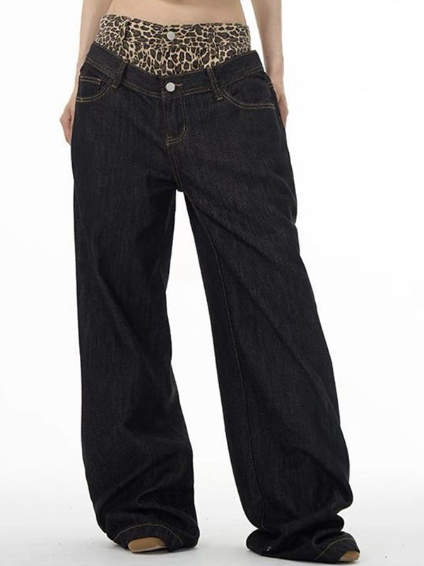 Boyfriendjeans im Retro-Design mit Leopardenmuster-3