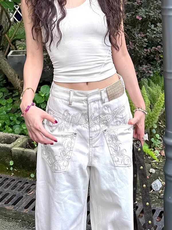 Distressed Boyfriendjeans im Vintage-Stil-2