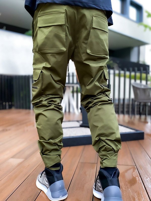 Zweifarbige Cargohose für Herren-3