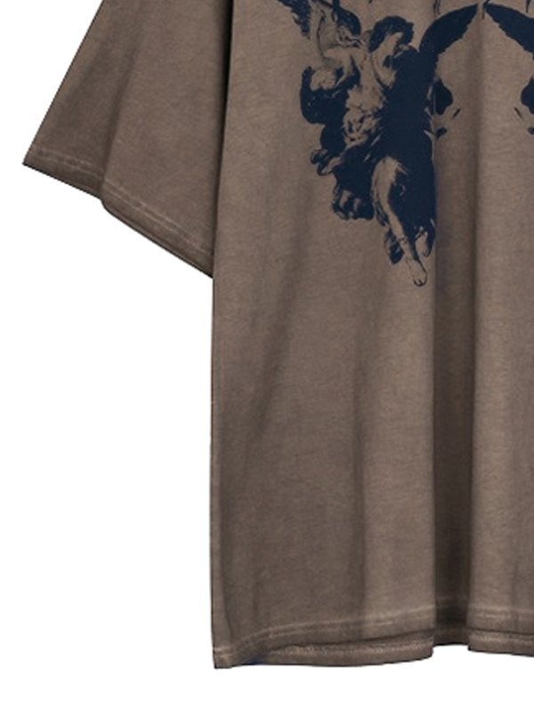 Vintage Cherub Grafik T-Shirt-3