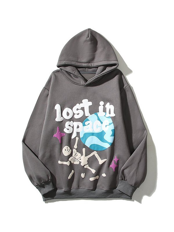 Graffiti-Schädel-Grafik-PulloverHoodie der Männer-2