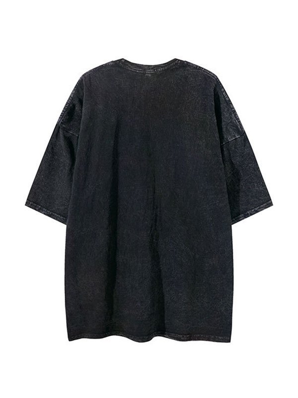 Kurzärmliges T-Shirt mit Vintage-Figur für Herren-1