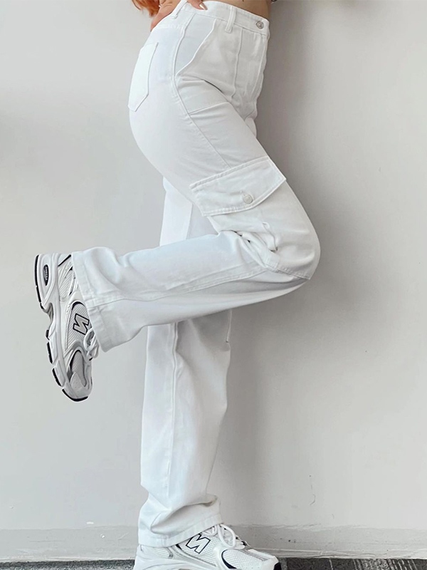 Street-Style-Cargohose mit geradem Bein-1